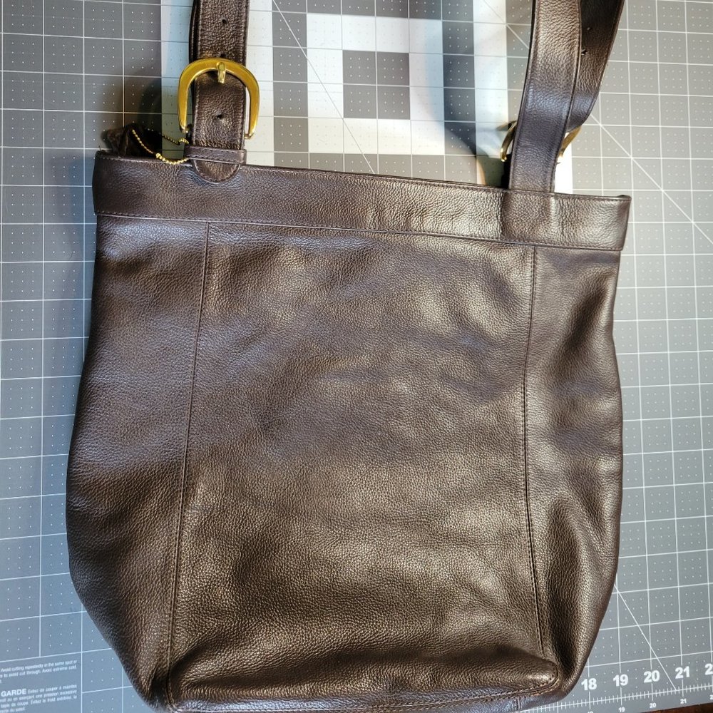 Brown Leather Shoulder Bag